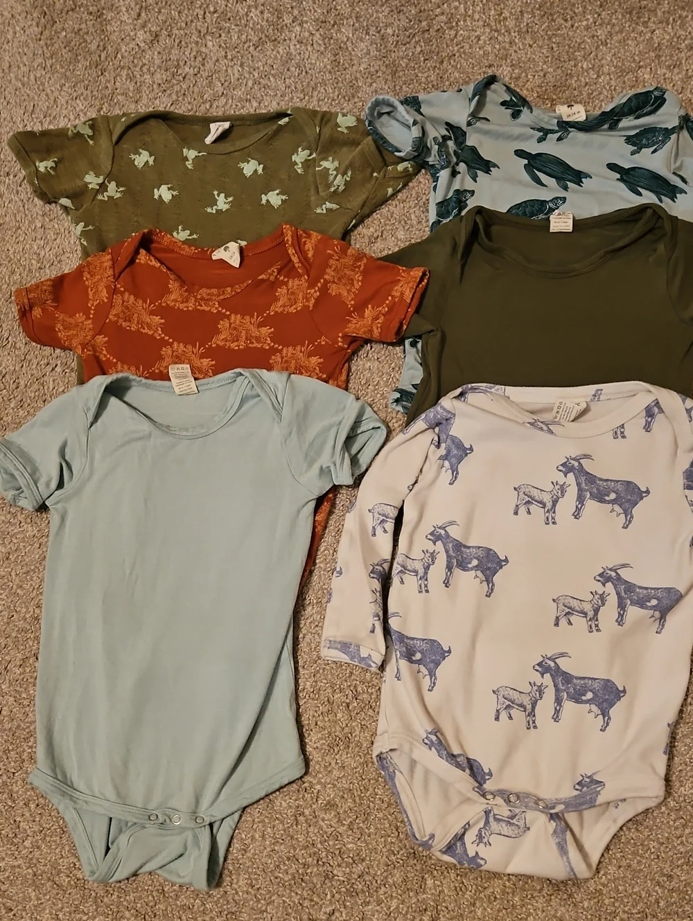 Kate Quinn 18-24M Bodysuit Lot Bamboo Cotton 7 Piece Baby Bundle